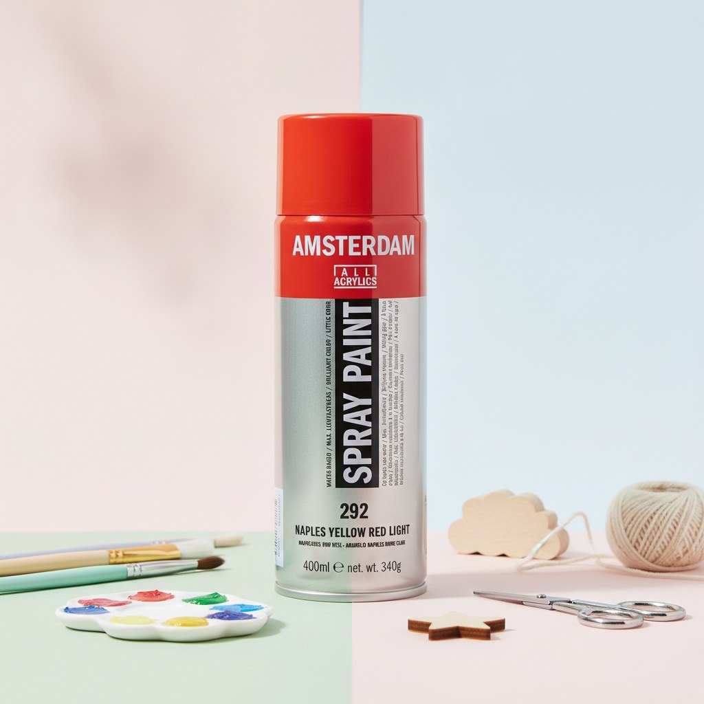 Amsterdam Sprühfarbe 400 ml Neapelgelb Rot Hell 292 - Kidis Art