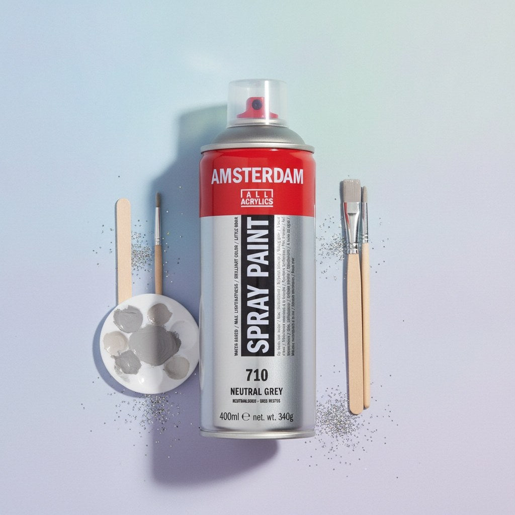 Amsterdam Sprühfarbe 400 ml Neutralgrau 710 - Kidis Art