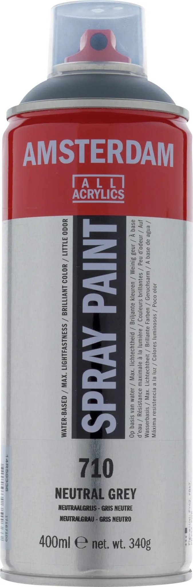 Amsterdam Sprühfarbe 400 ml Neutralgrau 710 - Kidis Art