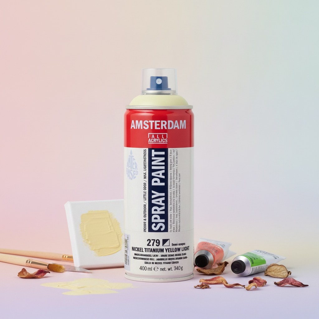 Amsterdam Sprühfarbe 400 ml Nickeltitangelb Hell 279 - Kidis Art