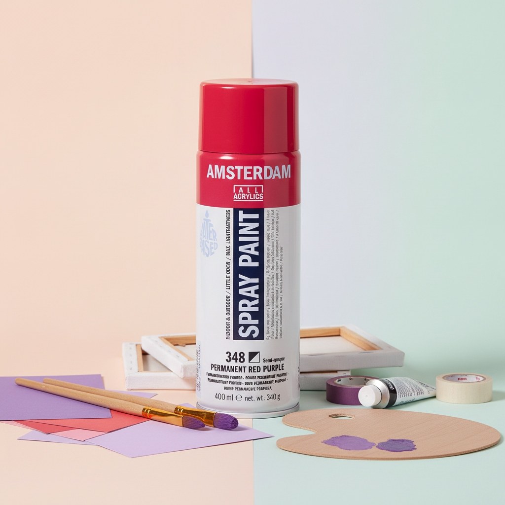 Amsterdam Sprühfarbe 400 ml Permanentrot Purpur 348 - Kidis Art