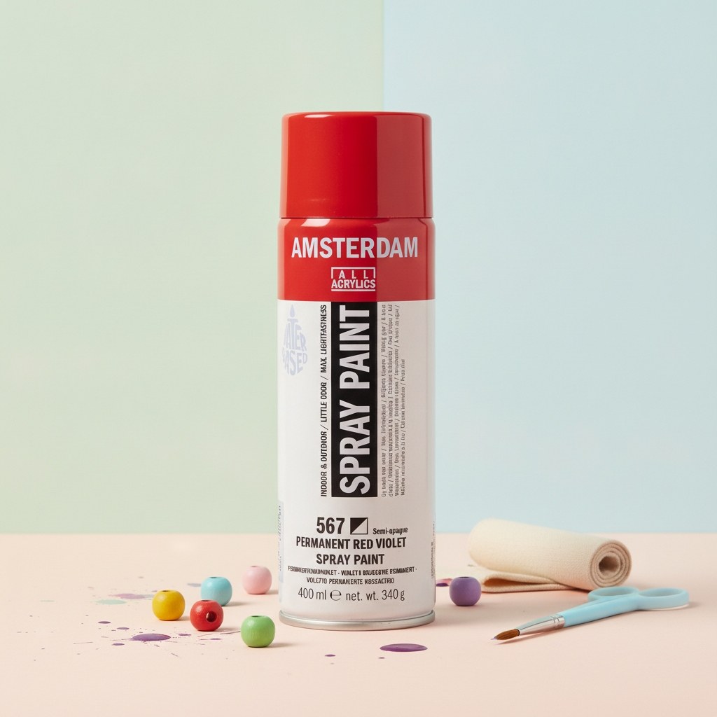 Amsterdam Sprühfarbe 400 ml Permanentrotviolett 567 - Kidis Art