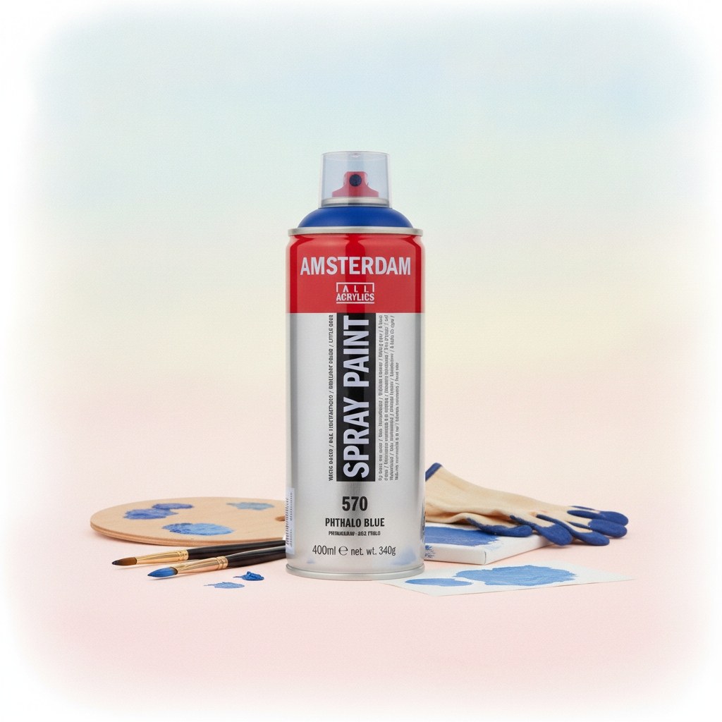 Amsterdam Sprühfarbe 400 ml Phthaloblau 570 - Kidis Art
