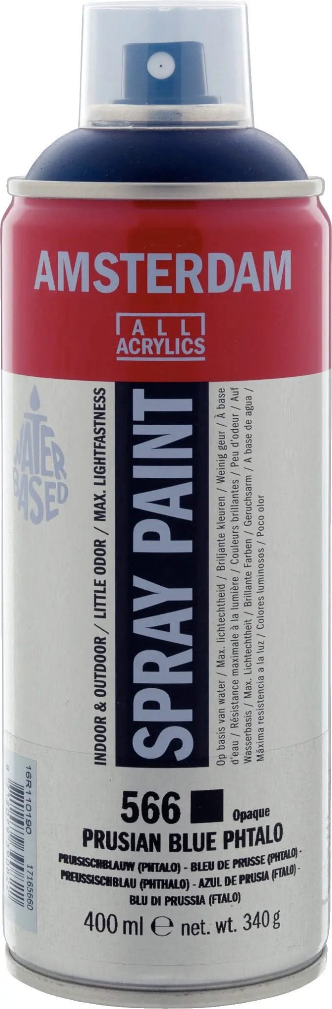 Amsterdam Sprühfarbe 400 ml Preußischblau (Phthalo) 566 - Kidis Art