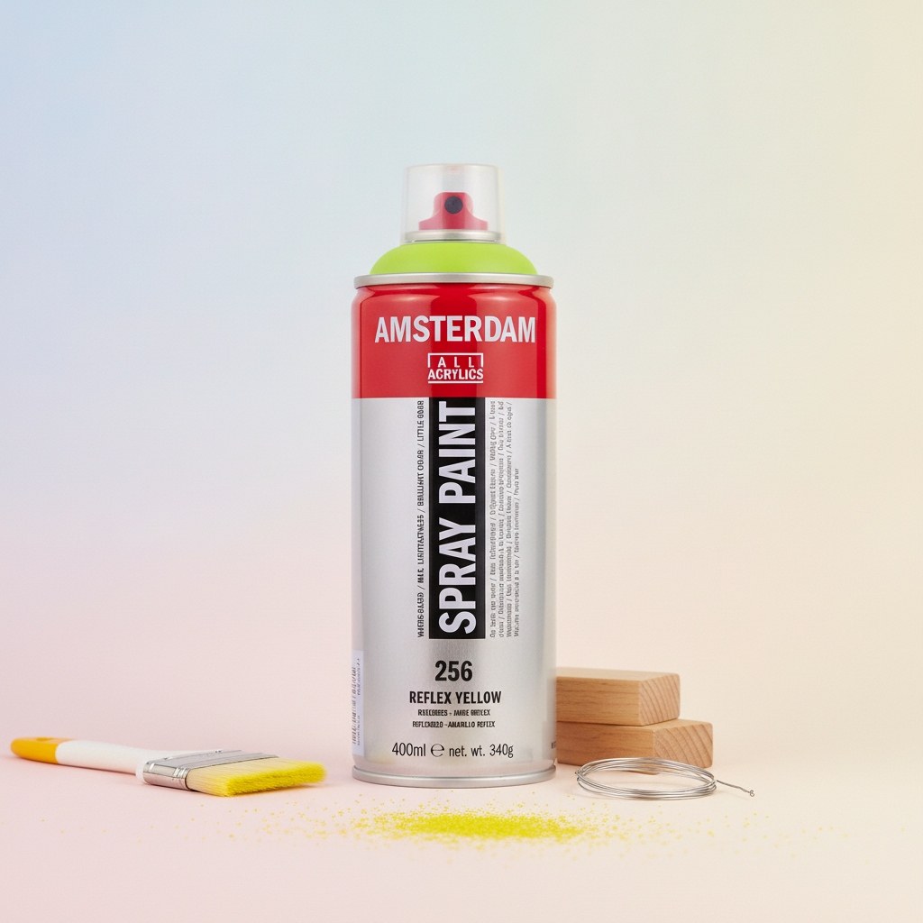 Amsterdam Sprühfarbe 400 ml Reflexgelb 256 - Kidis Art