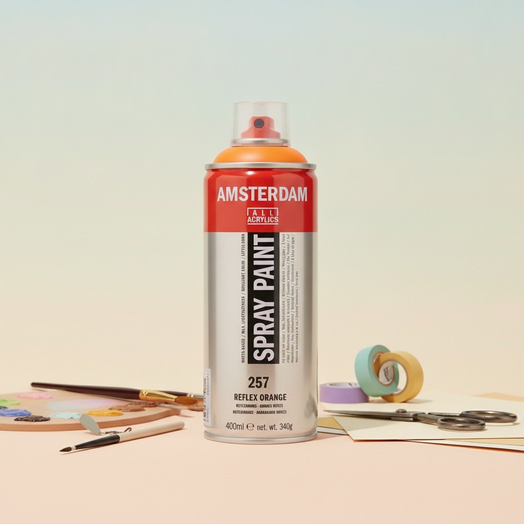 Amsterdam Sprühfarbe 400 ml Reflexorange 257 - Kidis Art