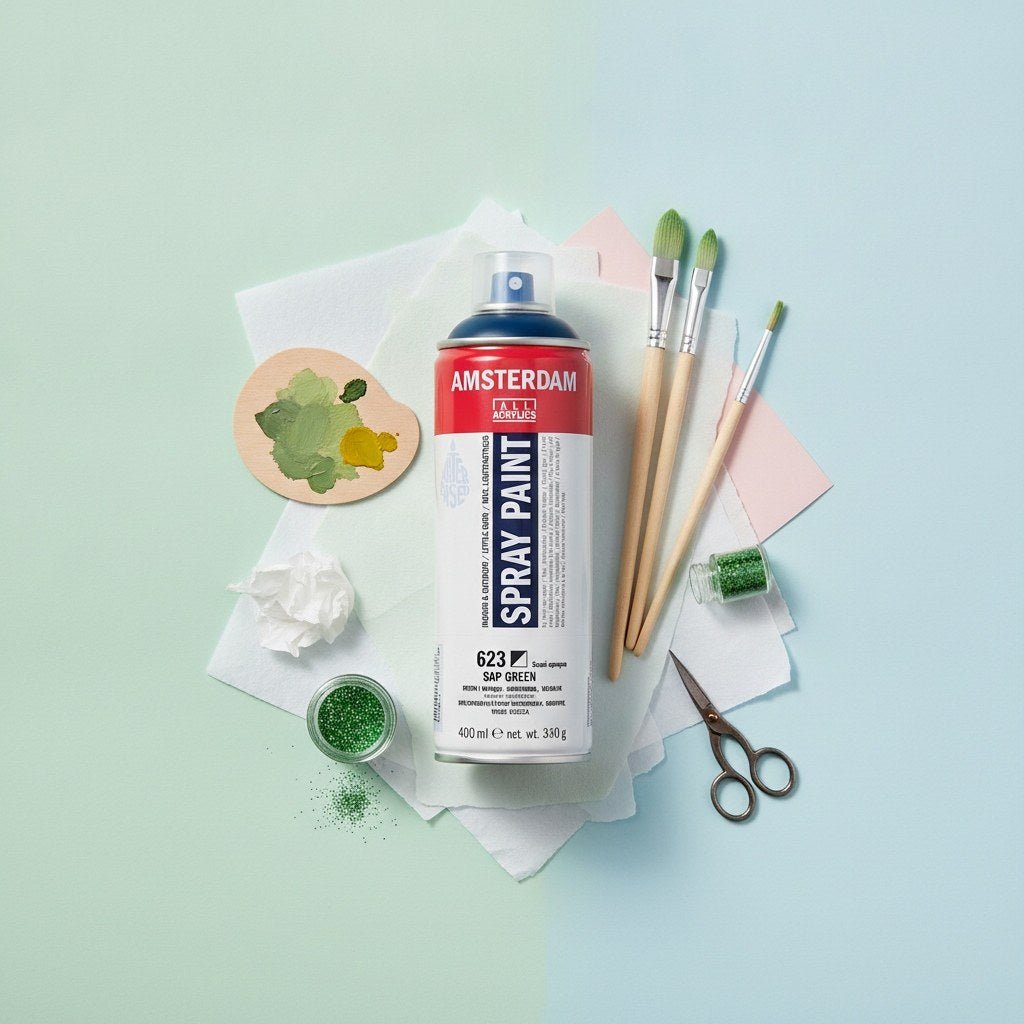 Amsterdam Sprühfarbe 400 ml Saftgrün 623 - Kidis Art