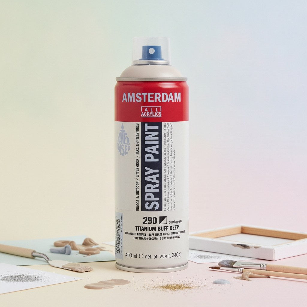 Amsterdam Sprühfarbe 400 ml Titanbuff Dunkel 290 - Kidis Art
