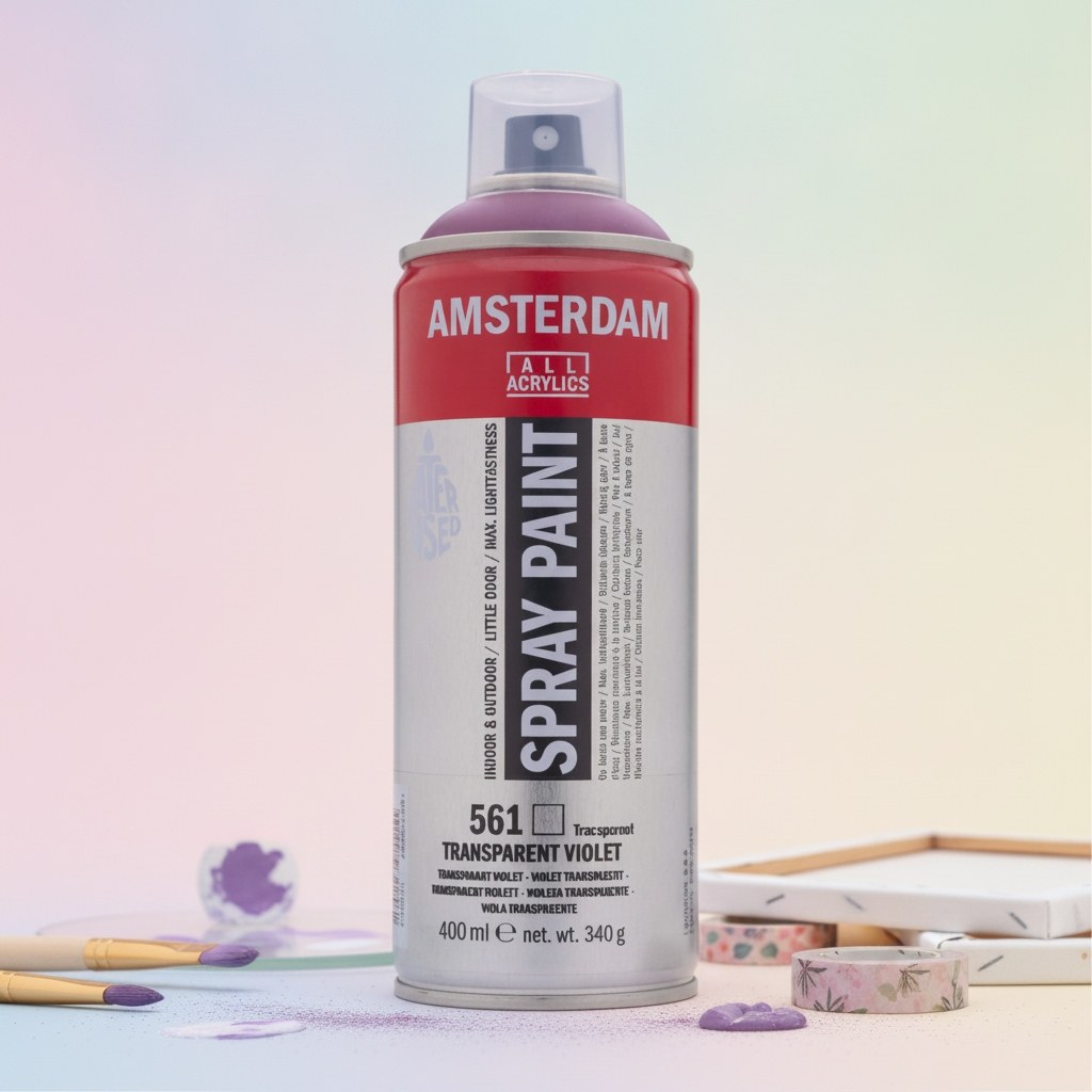 Amsterdam Sprühfarbe 400 ml Transparentviolett 561 - Kidis Art
