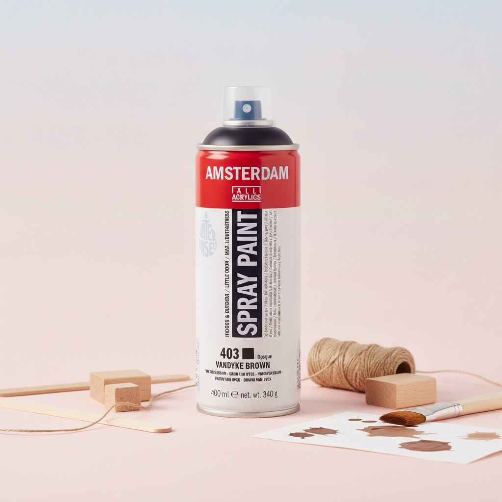 Amsterdam Sprühfarbe 400 ml Vandyckbraun 403 - Kidis Art