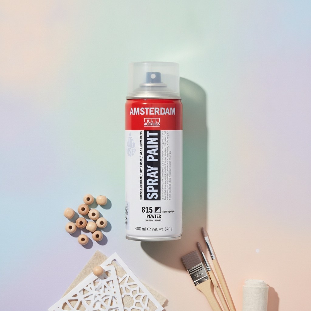 Amsterdam Sprühfarbe 400 ml Zinn 815 - Kidis Art