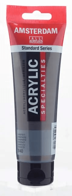 Amsterdam Standard Series Acrylfarbe Tube 120 ml Graphite 840 - Kidis Art