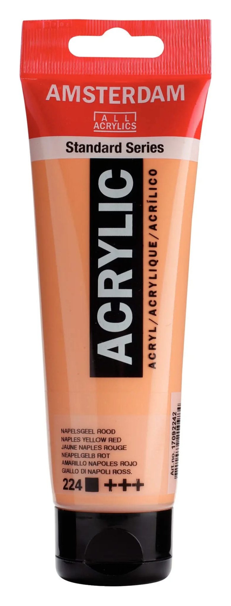 Amsterdam Standard Series Acrylfarbe Tube 120 ml Neapelgelb Rot 224 - Kidis Art