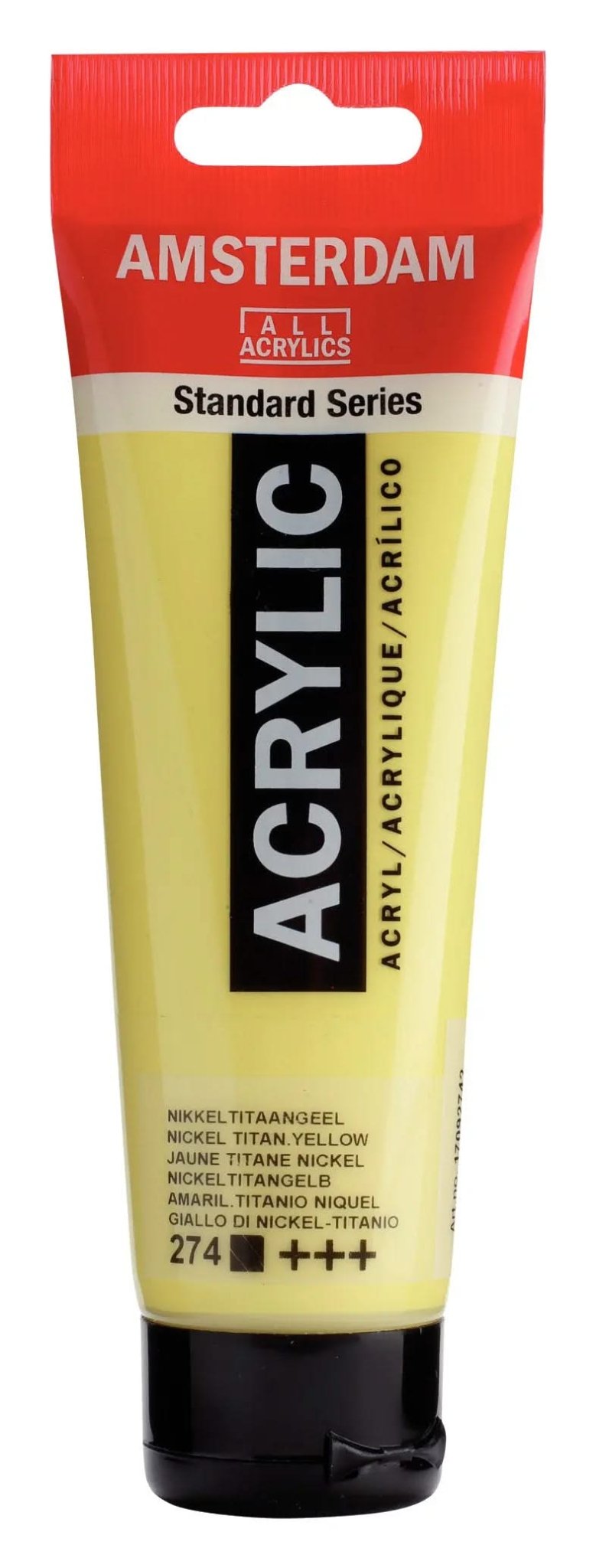 Amsterdam Standard Series Acrylfarbe Tube 120 ml Nickeltitangelb 274 - Kidis Art