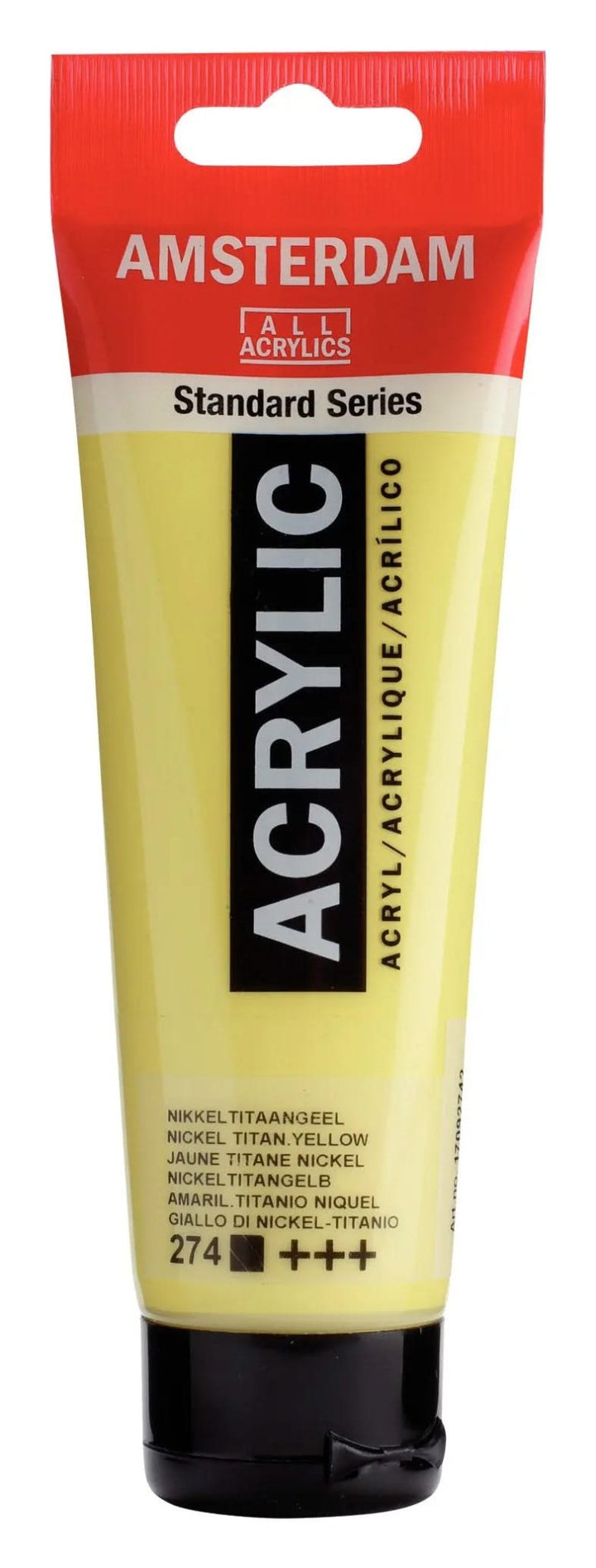 Amsterdam Standard Series Acrylfarbe Tube 120 ml Nickeltitangelb 274 - Kidis Art