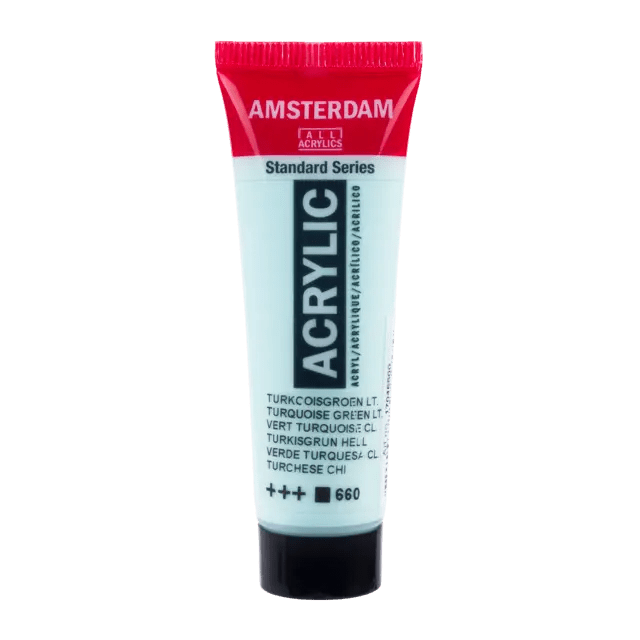 Amsterdam Standard Series Acrylfarbe Tube 20 ml Türkisgrün Hell 660 - Kidis Art