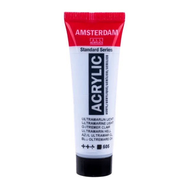 Amsterdam Standard Series Acrylfarbe Tube 20 ml Ultramarin Hell 505 - Kidis Art