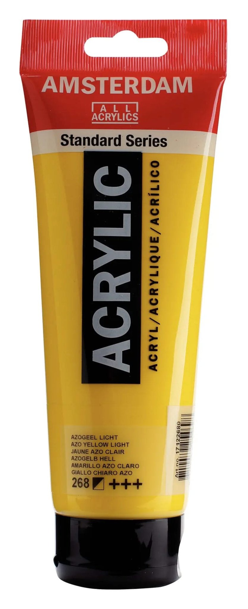 Amsterdam Standard Series Acrylfarbe Tube 250 ml Azogelb Hell 268 - Kidis Art