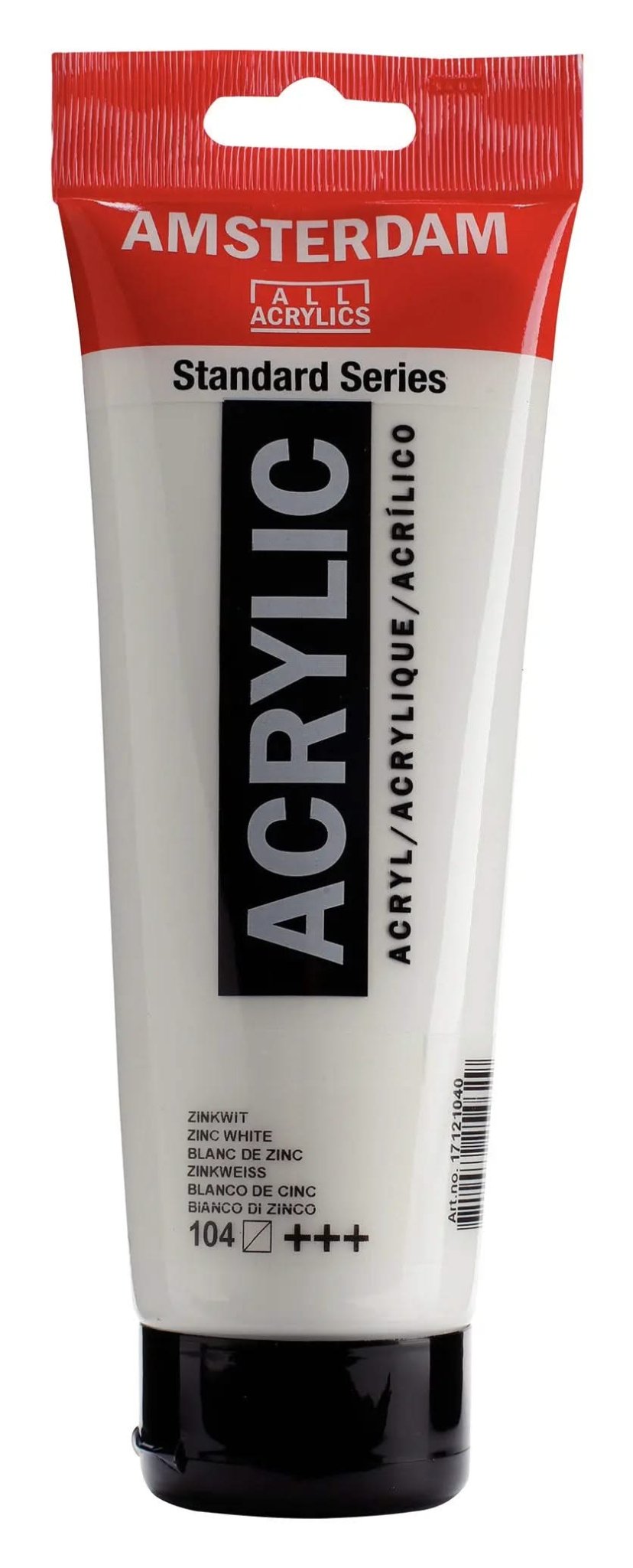 Amsterdam Standard Series Acrylfarbe Tube 250 ml Zinkweiß 104 - Kidis Art