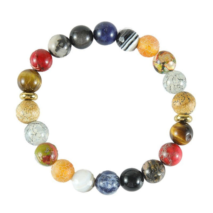 Armband, Naturstein, bunt DIY, 10mm - Kidis Art