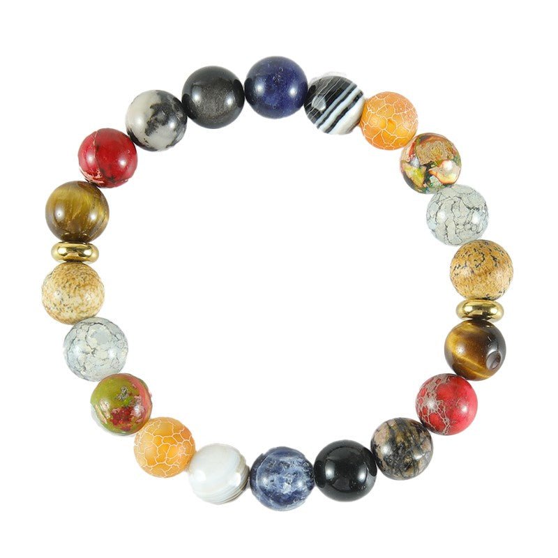 Armband, Naturstein, bunt DIY, 10mm - Kidis Art