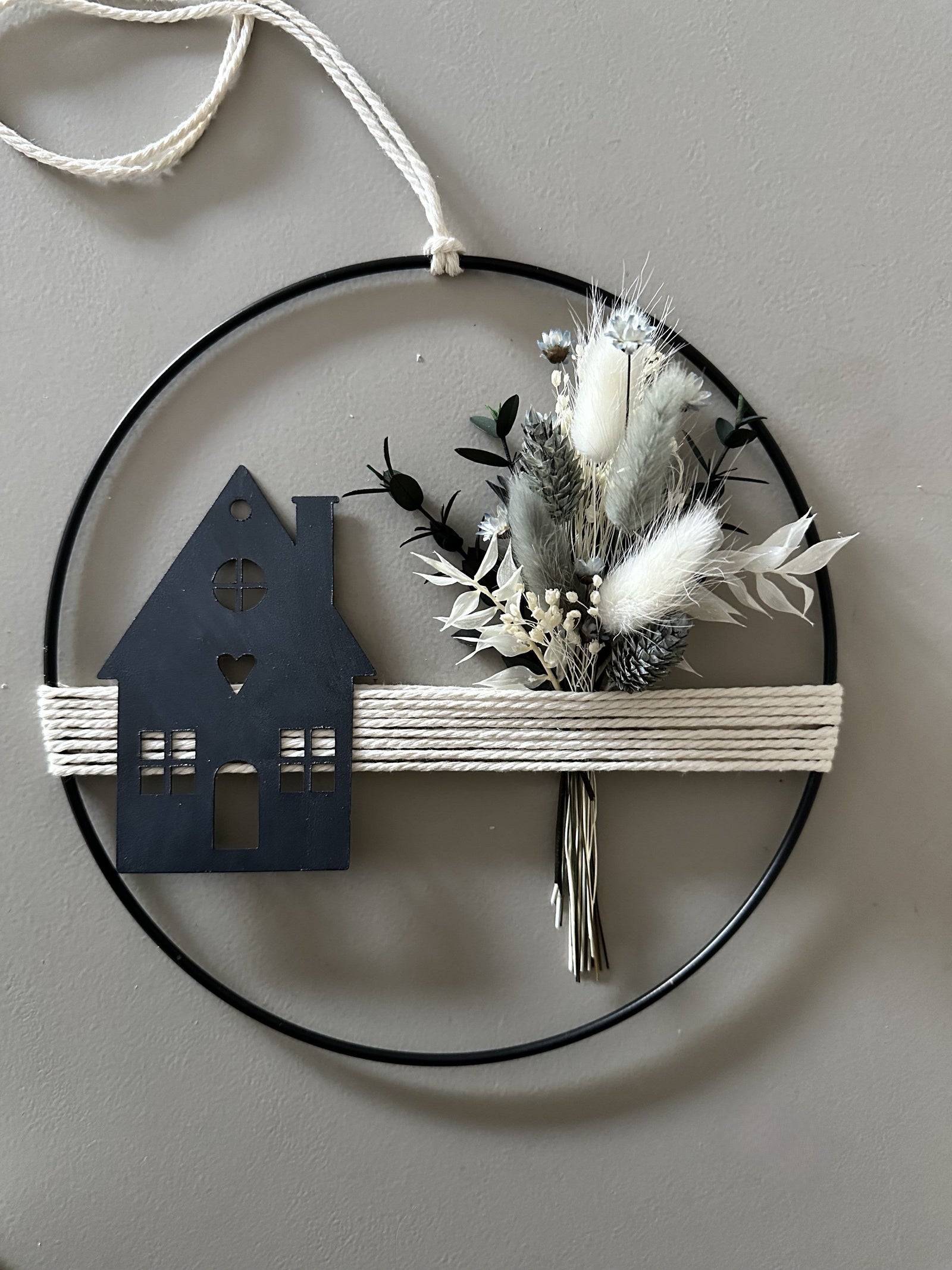 Metallring weiss, 20x0,3cm - Kidis Art