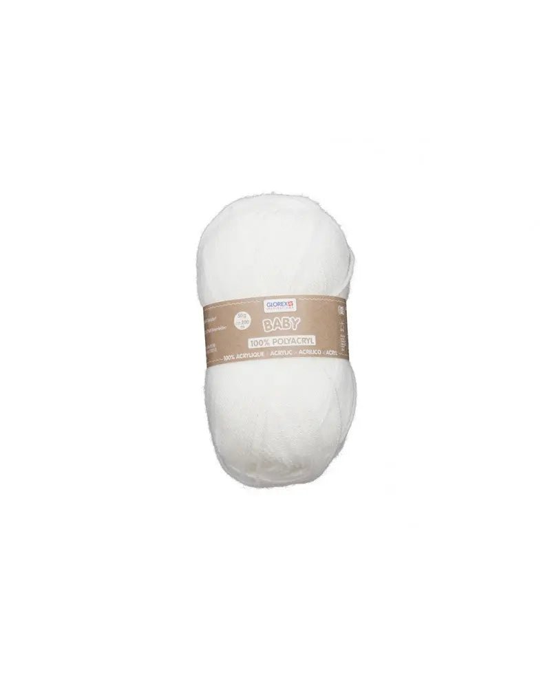 Baby 100% Acryl, 50g weiss - Kidis Art