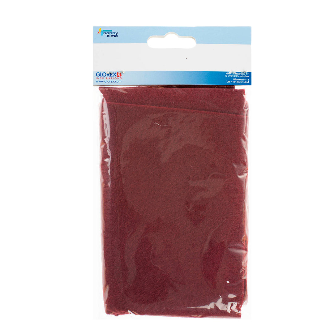 Bastelfilz 20x30cm, 250g, 2St bordeaux - Kidis Art