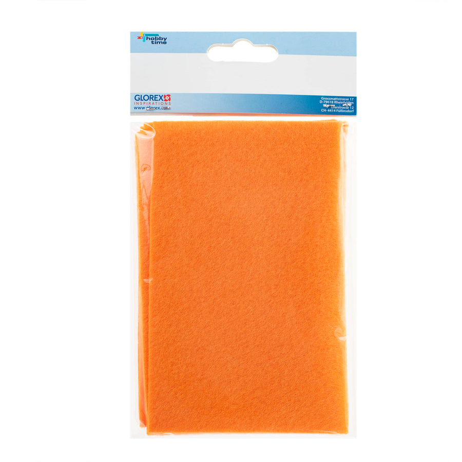 Bastelfilz 20x30cm, 250g, 2St orange - Kidis Art