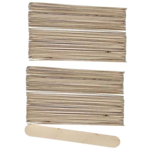 Bastelhölzer 18x150mm 100St natur, FSC Schima - Kidis Art