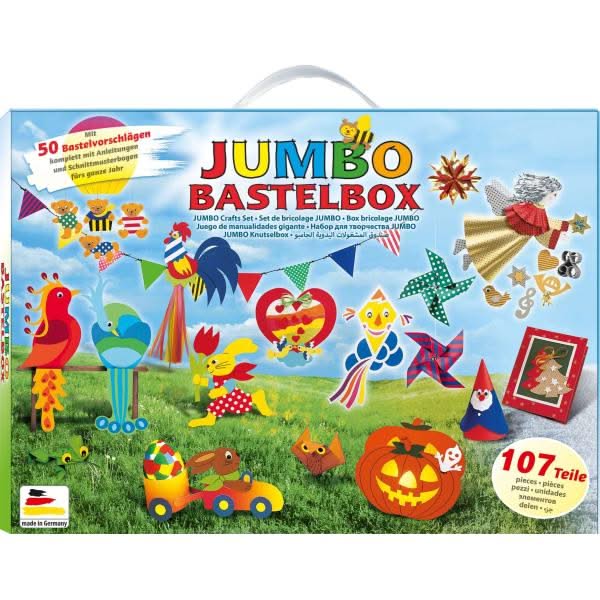 Bastelkoffer Jumbo, 107tlg mit 50 Bastelvorschlägen - Kidis Art