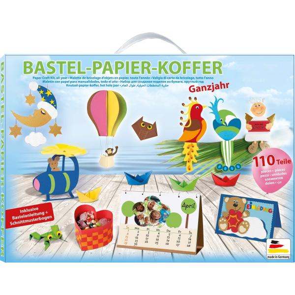 Bastelpapier - Koffer 110 - tlg Format ca. 25x35cm sortiert - Kidis Art