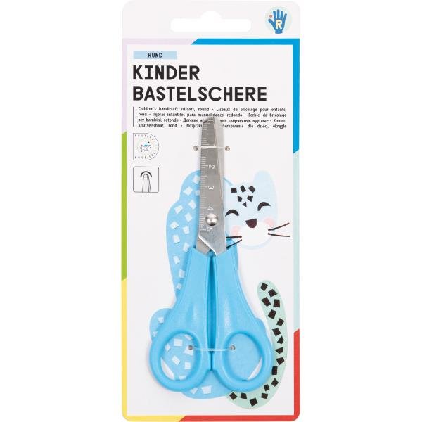 Bastelschere RUND, ca. 13,5cm - Kidis Art