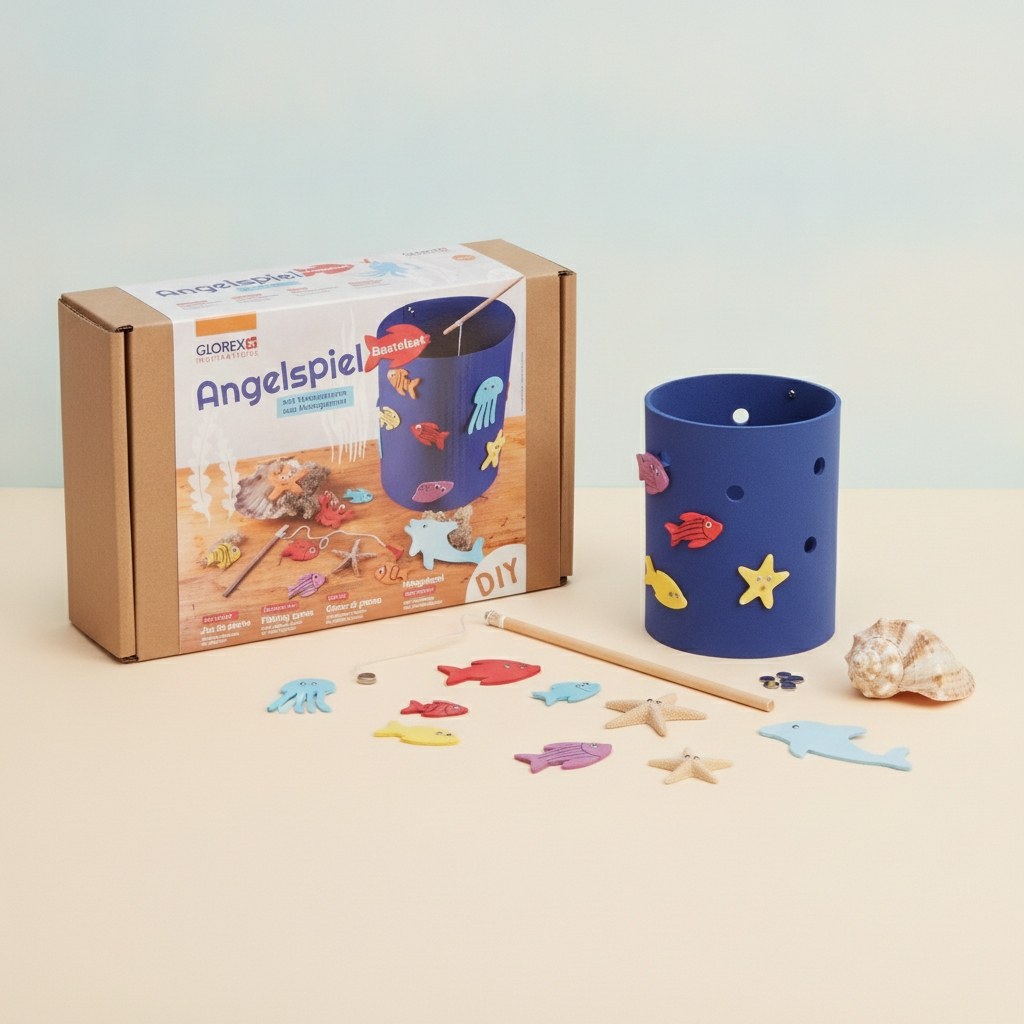 Bastelset Angelspiel mit Meerestieren - Kidis Art