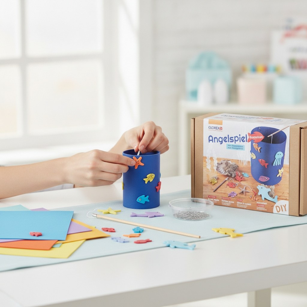 Bastelset Angelspiel mit Meerestieren - Kidis Art