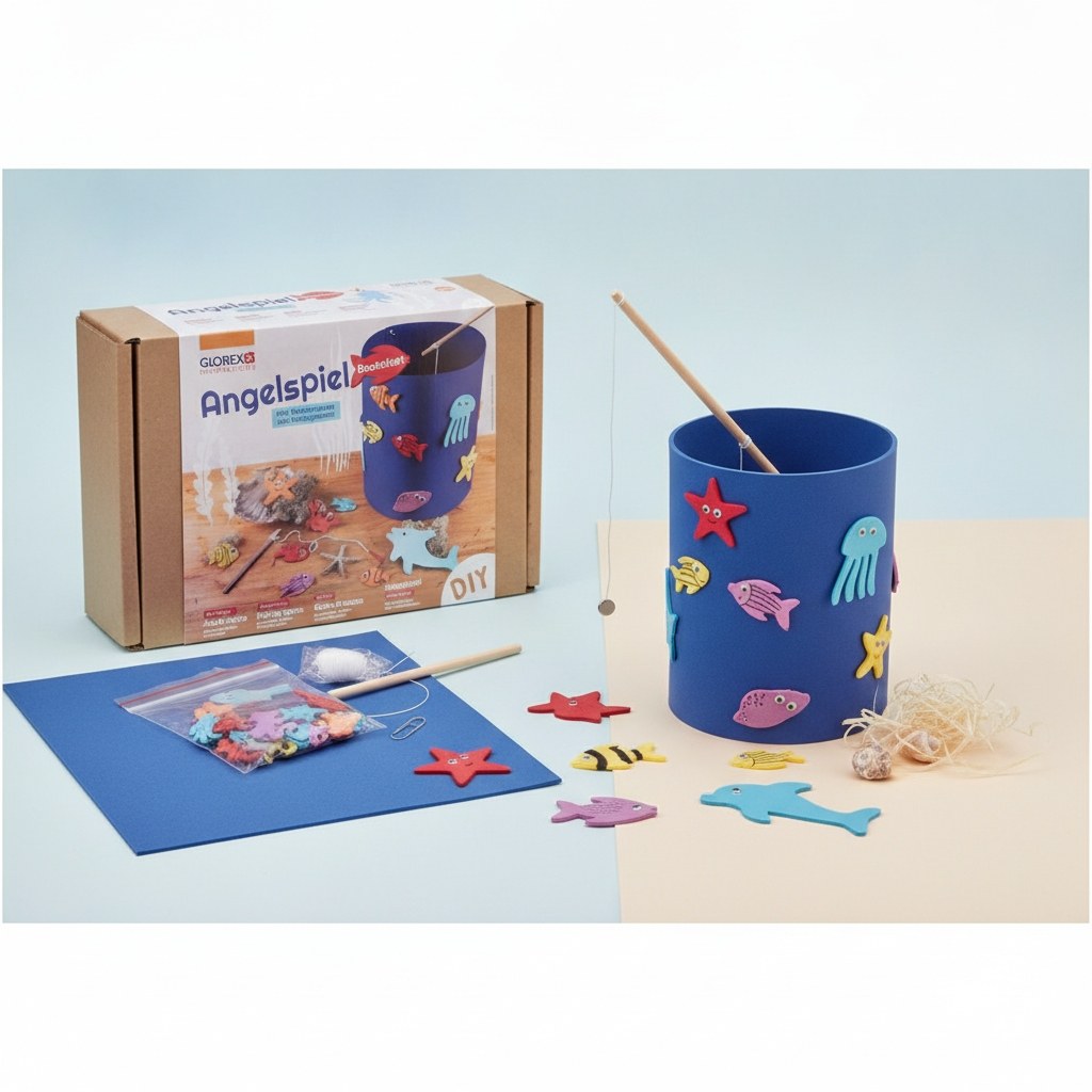 Bastelset Angelspiel mit Meerestieren - Kidis Art