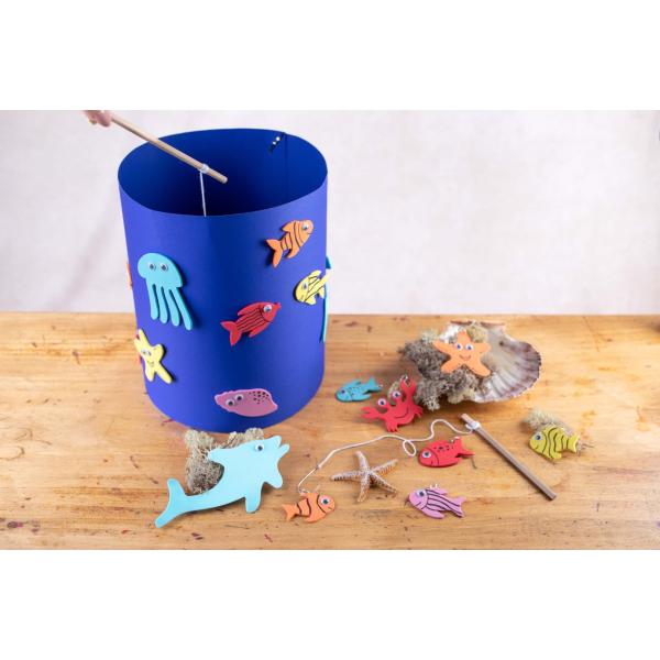 Bastelset Angelspiel mit Meerestieren - Kidis Art