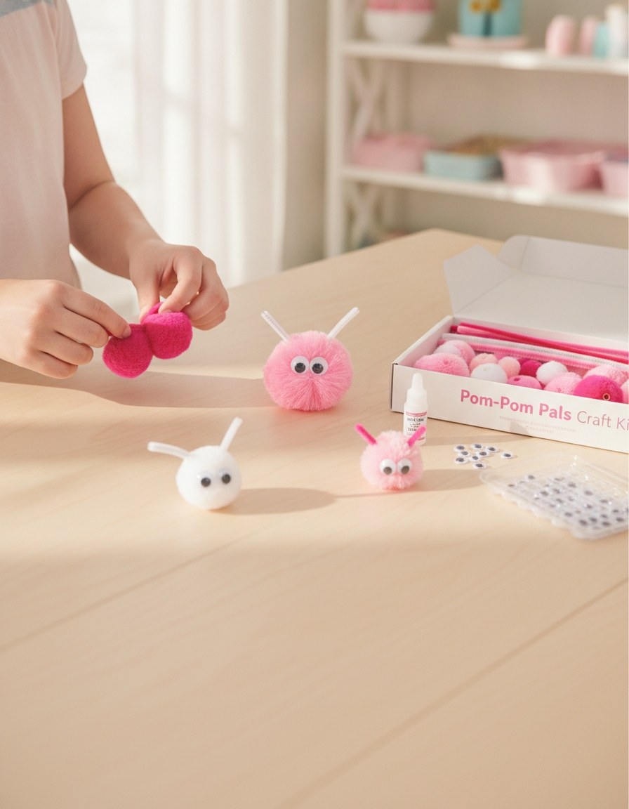 Bastelset Basic 56-teilig, rosa mix 100% Acryl - Kidis Art
