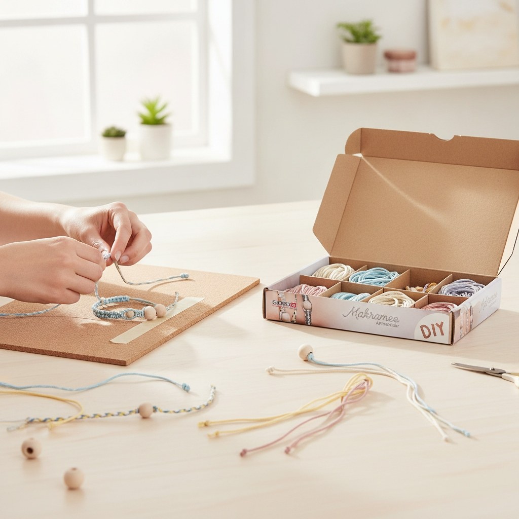 Bastelset Makramee Armbänder - Kidis Art