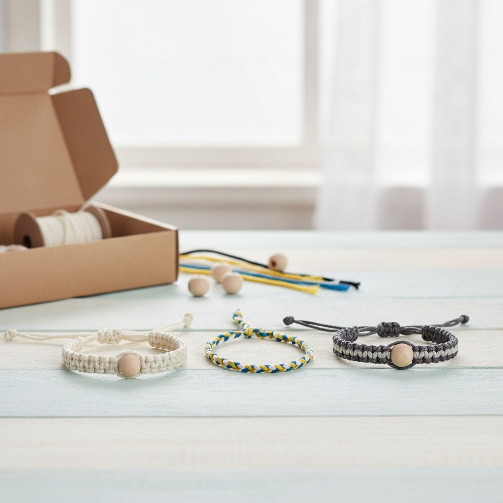 Bastelset Makramee Armbänder - Kidis Art