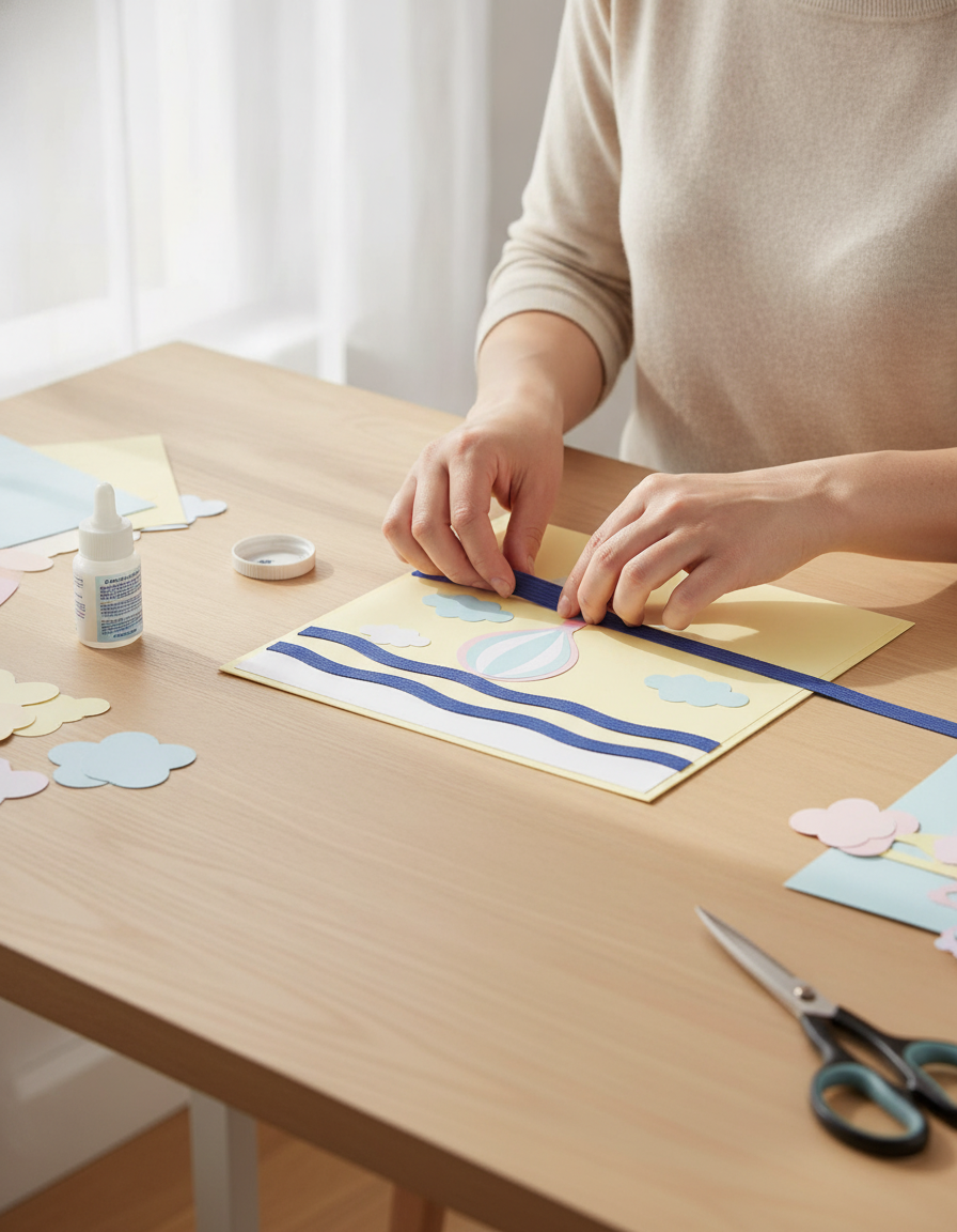 Bastelwellpappe blau - Kidis Art
