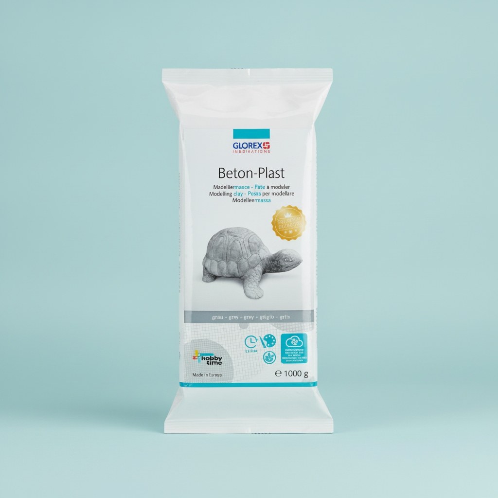 Beton Plast Modelliermasse betongrau 1000g - Kidis Art