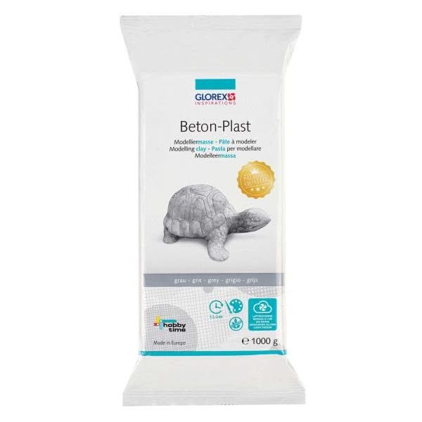 Beton Plast Modelliermasse betongrau 1000g - Kidis Art