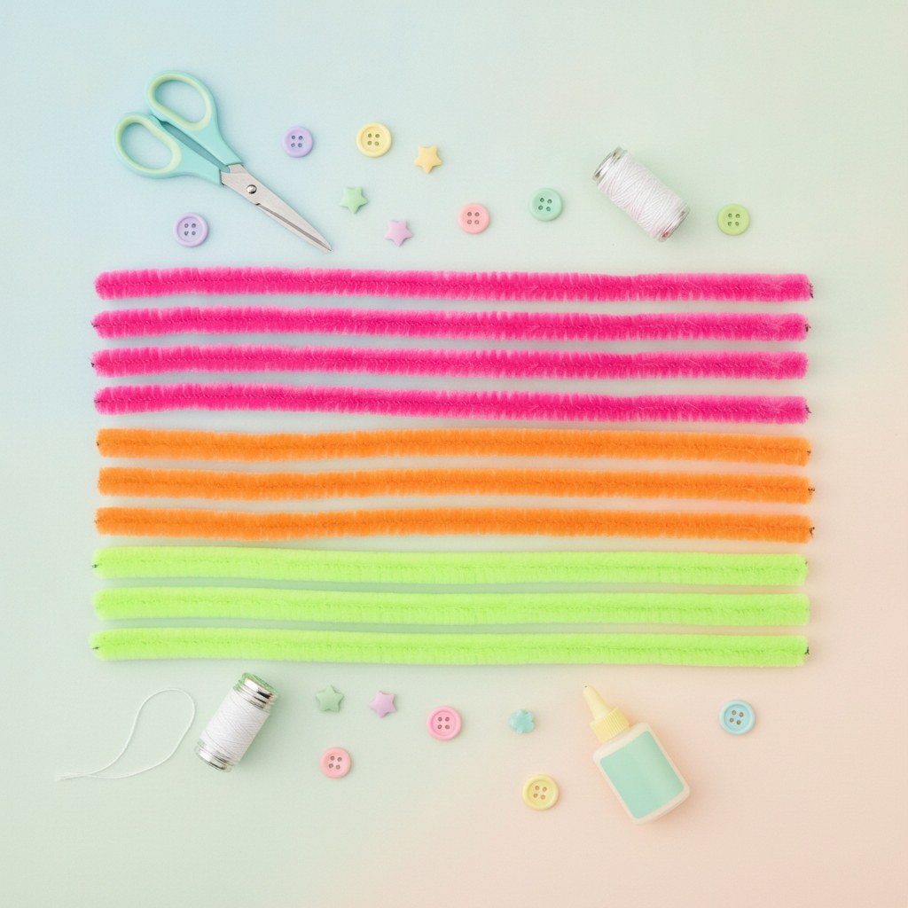 Biegeplüsch Mix 10 St, 50 cm Neontöne - Kidis Art