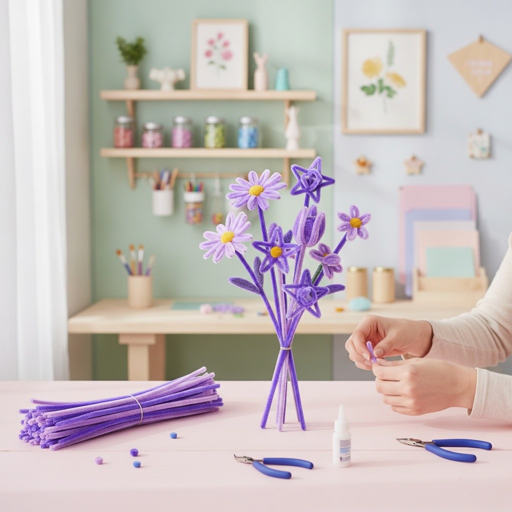 Biegeplüsch Mix 10 Stück 50 cm Lilatöne - Kidis Art