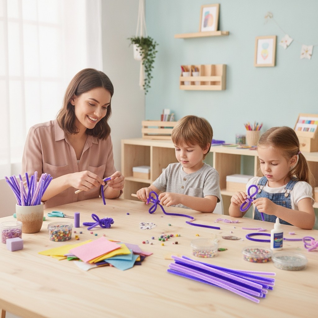 Biegeplüsch Mix 10 Stück 50 cm Lilatöne - Kidis Art