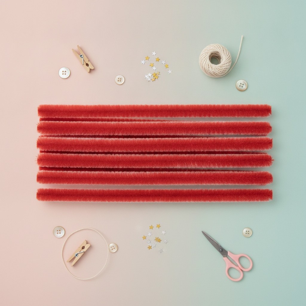 Biegeplüsch rot 10St 50cm - Kidis Art