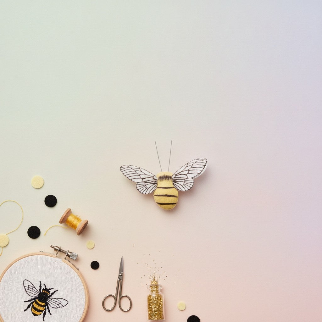 Biene, gelb 7,5cm - Kidis Art