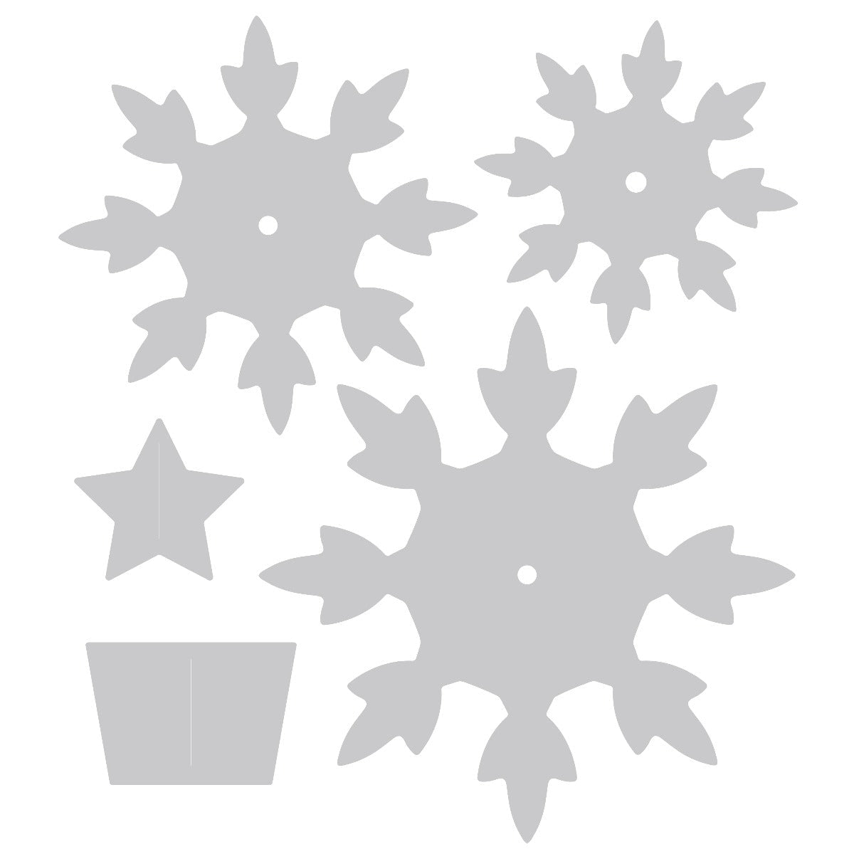 Bigz Die Snowflake Christmas Tree - Kidis Art