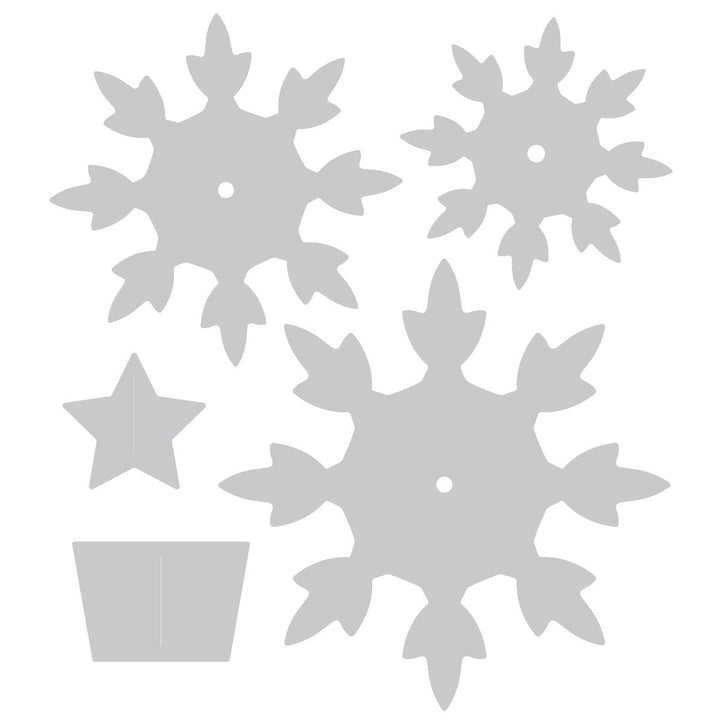 Bigz Die Snowflake Christmas Tree - Kidis Art